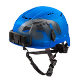 Milwaukee 48-73-1354 BOLT Blue Vented Safety Helmet with IMPACT ARMOR Liner (USA) - Type 2, Class C