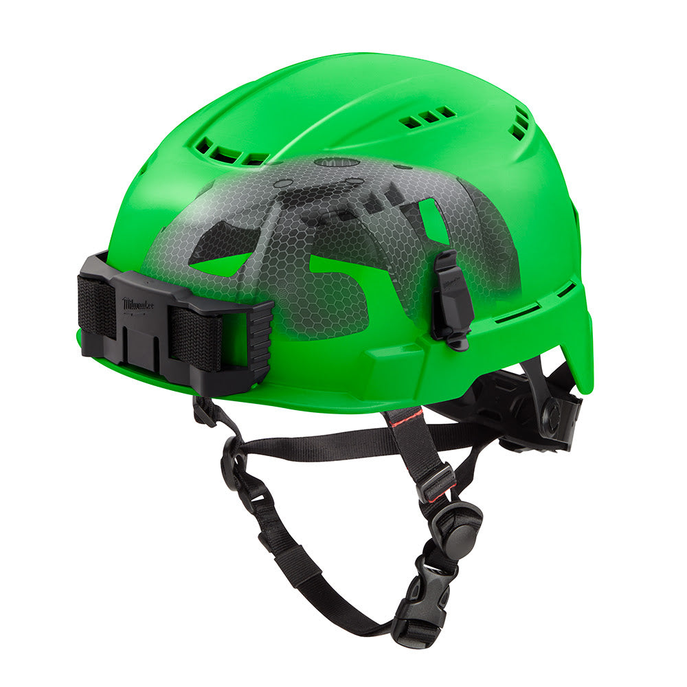 Milwaukee 48-73-1356 BOLT Green Vented Safety Helmet with IMPACT ARMOR Liner (USA) - Type 2, Class C