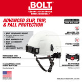 Milwaukee 48-73-1361 BOLT Black Safety Helmet with IMPACT ARMOR Liner (USA) - Type 2, Class E - 3