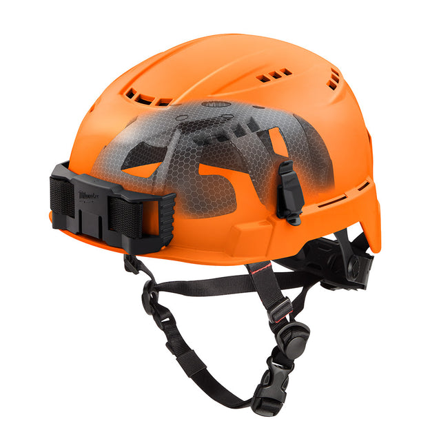 Milwaukee 48-73-1362 BOLT Orange Vented Safety Helmet with IMPACT ARMOR Liner (USA) - Type 2, Class C