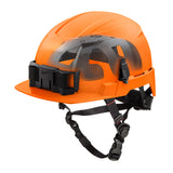 Milwaukee 48-73-1377 BOLT Orange Front Brim Safety Helmet with IMPACT ARMOR Liner (USA) - Type 2, Class E