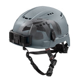 Milwaukee 48-73-1378 BOLT Gray Vented Safety Helmet with IMPACT ARMOR Liner (USA) - Type 2, Class C