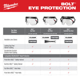 Milwaukee 48-73-1412 BOLT Gasketed Eye Visor - Clear Dual Coat Lens - 5