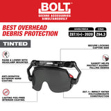 Milwaukee 48-73-1417 BOLT Gasketed Eye Visor - Tinted Dual Coat Lens - 3