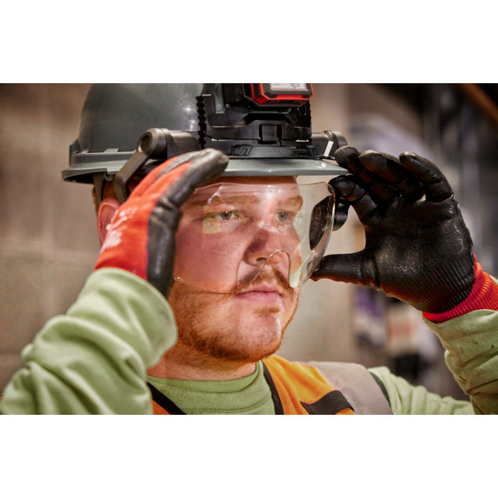 Milwaukee 48-73-1419 BOLT Eye Visor - Mirrored Dual Coat Lens (Compatible with Milwaukee BOLT Safety Helmets & BOLT Hard Hats) - 7