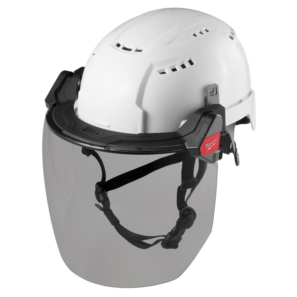 Milwaukee 48-73-1425 BOLT Full Face Shield - Gray Dual Coat Lens (Compatible with Milwaukee Safety Helmets & Hard Hats) - 3