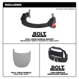 Milwaukee 48-73-1425 BOLT Full Face Shield - Gray Dual Coat Lens (Compatible with Milwaukee Safety Helmets & Hard Hats) - 6