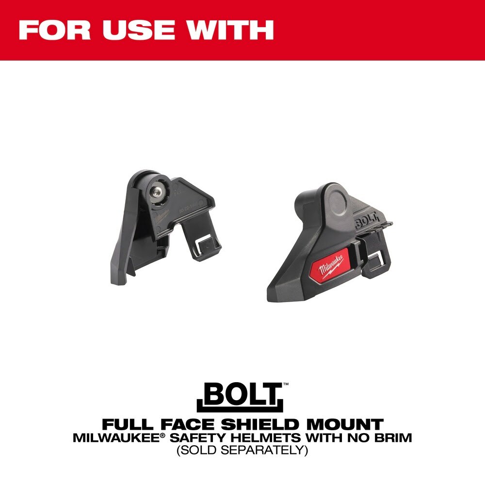 Milwaukee 48-73-1446 5pk Gray Face Shield Replacement Lenses (No-brim Helmet Only Mount) - 3