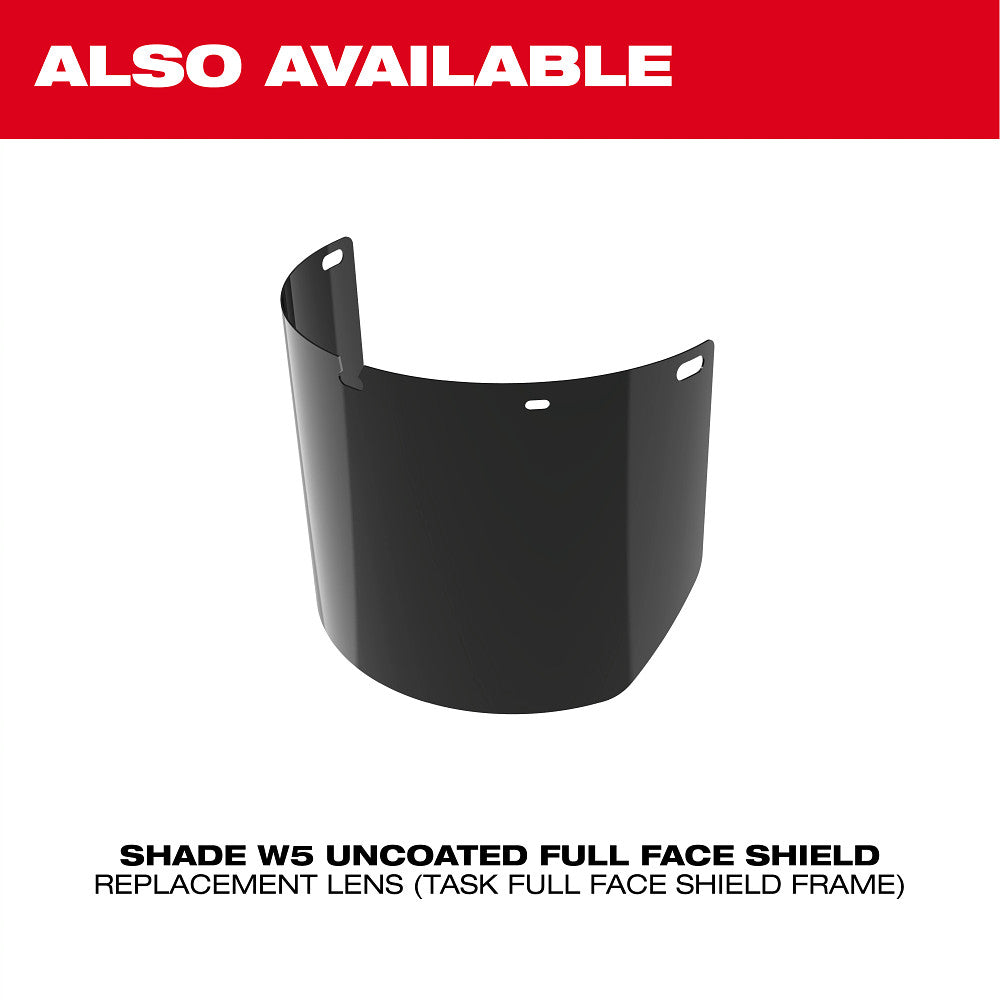 Milwaukee 48-73-1457 Clear Uncoated Full Face Shield Replacement Lens (Task Full Face Shield Frame) - 5