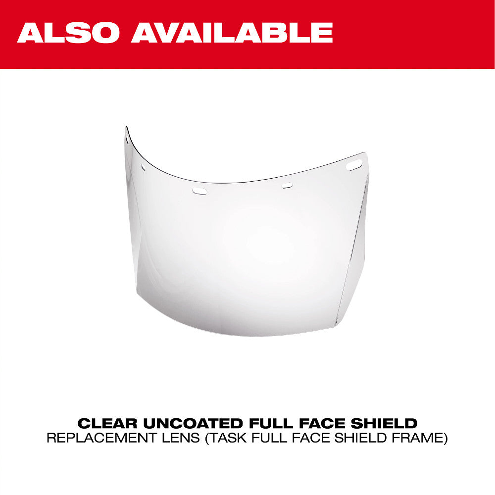 Milwaukee 48-73-1463 Shade W5 Uncoated Full Face Shield Replacement Lens (Task Full Face Shield Frame) - 6