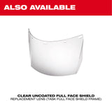 Milwaukee 48-73-1463 Shade W5 Uncoated Full Face Shield Replacement Lens (Task Full Face Shield Frame) - 6