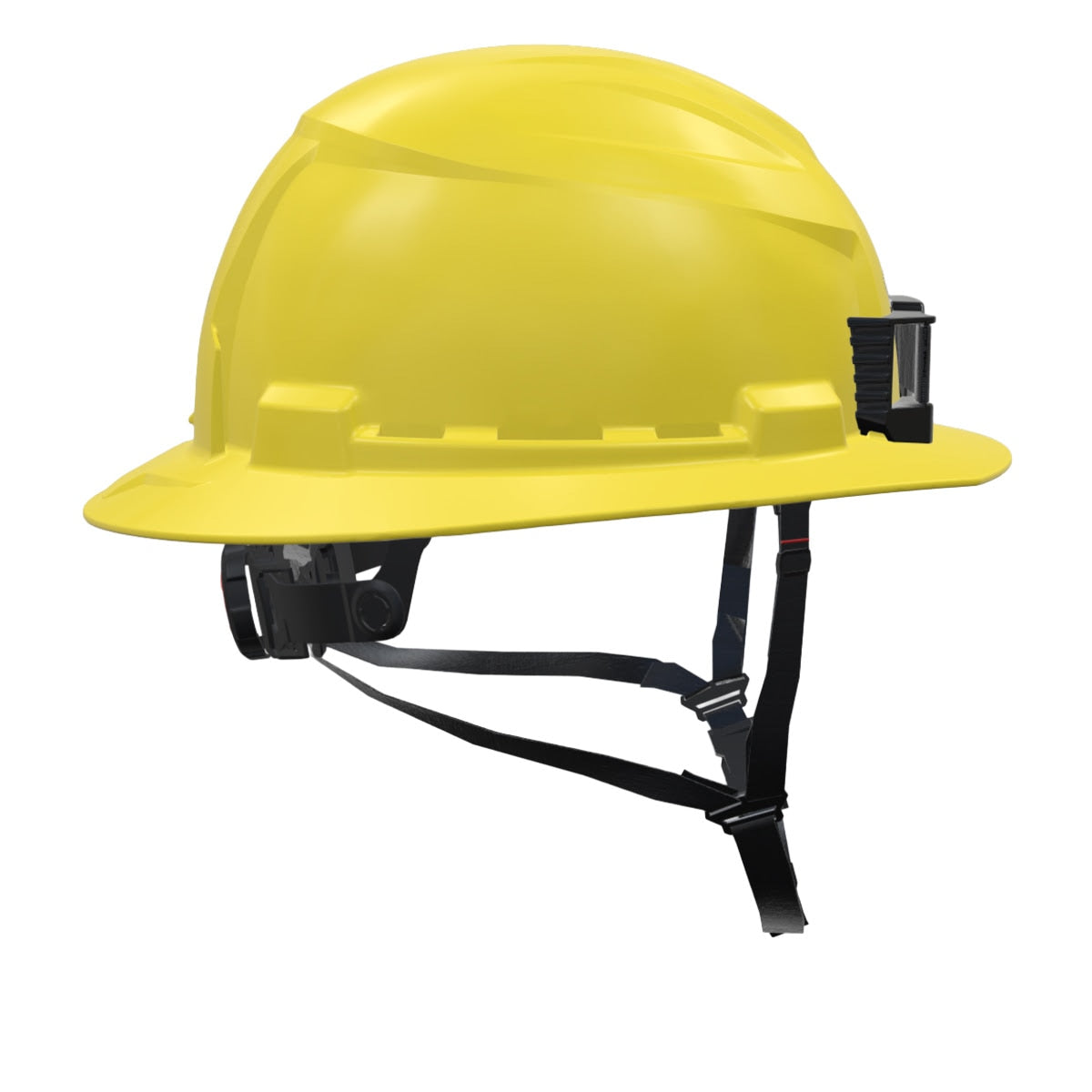 Milwaukee 48-73-1653C-CDHP0002-DNOVZY04LR BOLT Yellow Full Brim Safety Helmet w/ Rex Moore Logo – Type 2, Class E - Customization ID: CDHP0002 - Config ID: DNOVZY04LR - 3