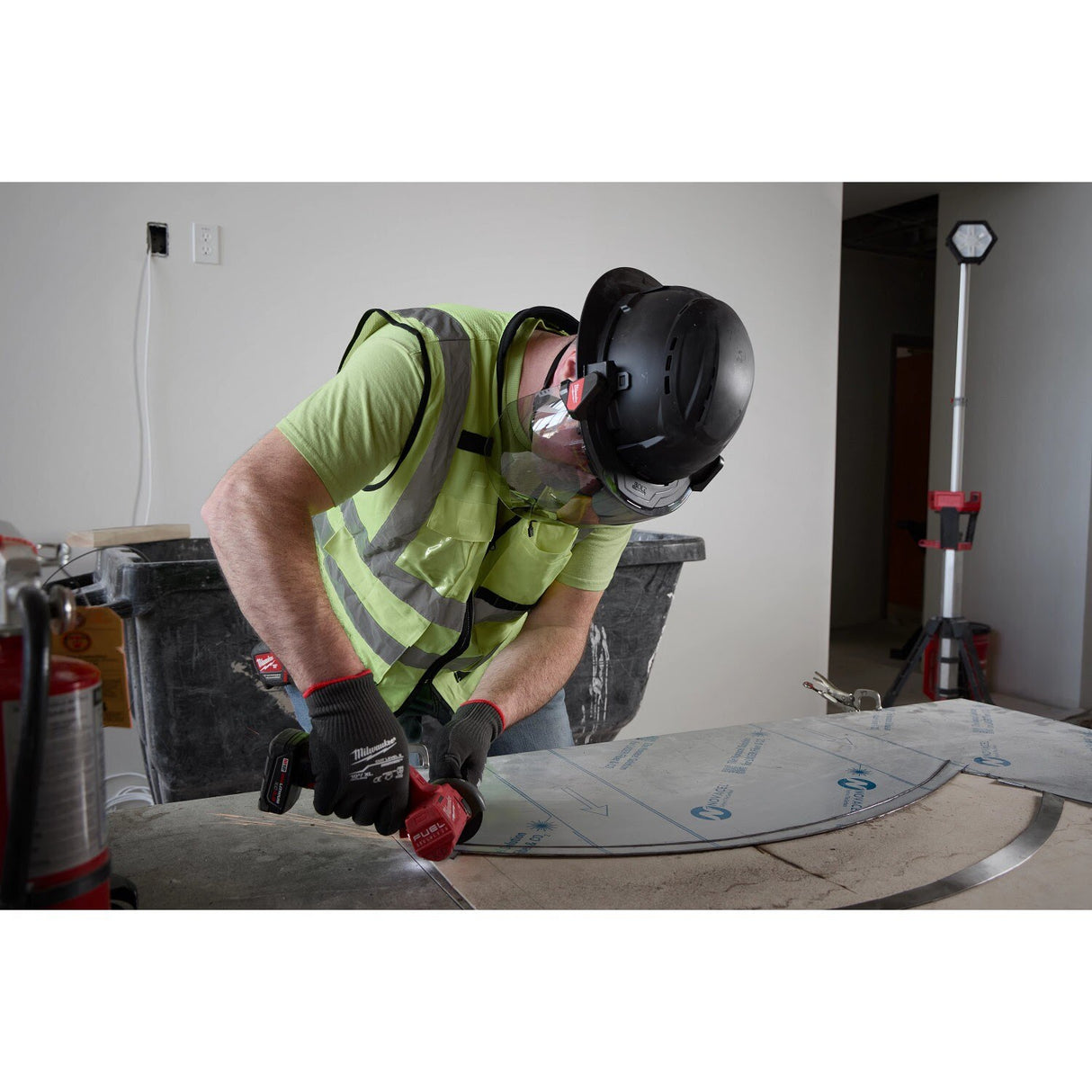 Milwaukee 48-73-1664 BOLT Gray Full Brim Vented Safety Helmet – Type 2, Class C - 9