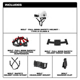 Milwaukee 48-73-1665 BOLT Gray Full Brim Safety Helmet – Type 2, Class E - 10