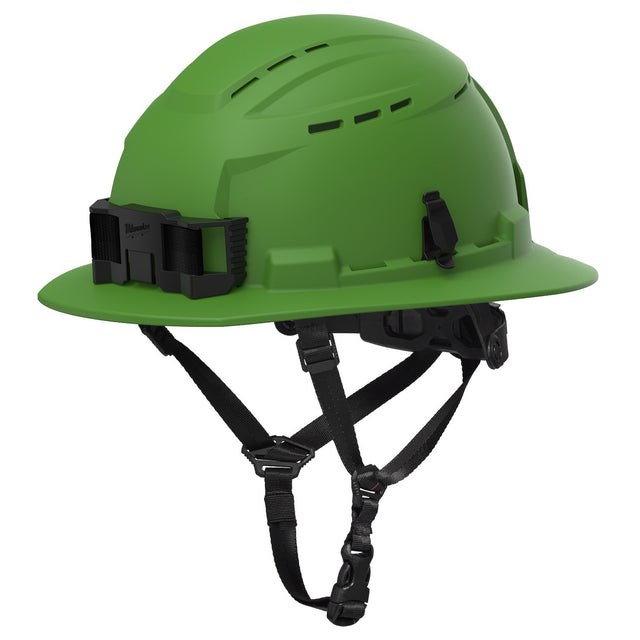 Milwaukee 48-73-1690 BOLT Green Full Brim Vented Safety Helmet – Type 2, Class C