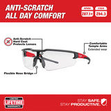 Milwaukee 48-73-2010 Clear Safety Glasses Anti-Scratch Lenses - 7