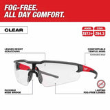 Milwaukee 48-73-2012 Safety Glasses - Clear Fog-Free Lenses - 2