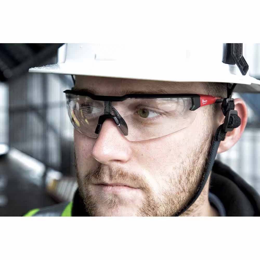 Milwaukee 48-73-2012 Safety Glasses - Clear Fog-Free Lenses - 6