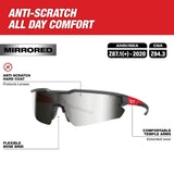 Milwaukee 48-73-2019 Safety Glasses - Clear Mirrored Anti-Scratch Lenses - 2