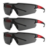 Milwaukee 48-73-2054 Tinted Anti-Scratch Safety Glasses for Jobsite Eye Protection (3 Pack)