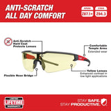 Milwaukee 48-73-2101 Safety Glasses - Yellow Anti-Scratch Lenses - 2