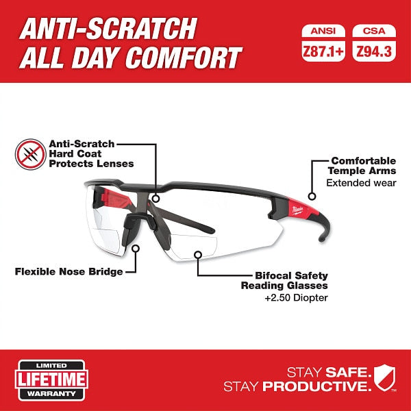 Milwaukee 48-73-2206 Performance Tinted Safety Glasses with Anti-Scratch Lenses - 5
