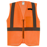 Milwaukee 48-73-2246 Class 2 High Visibility Orange Mesh One Pocket Safety Vest - L/XL