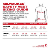 Milwaukee 48-73-2253 Class 2 High Visibility Yellow Mesh One Pocket Safety Vest - 2X/3X (CSA) - 4