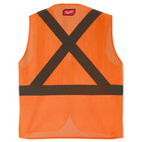 Milwaukee 48-73-2256 Class 2 High Visibility Orange  Mesh One Pocket Safety Vest - L/XL (CSA) - 8