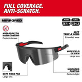 Milwaukee 48-73-2502 Wrap Around Safety Glasses with Silver Mirrored Anti-Scratch Lenses - 2