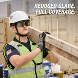Milwaukee 48-73-2503 Polarized Wrap Around Safety Glasses with Silver Mirrored Dual Coat Lenses - 5