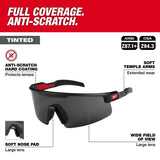 Milwaukee 48-73-2504 Wrap Around Safety Glasses with Tinted Anti-Scratch Lenses - 2