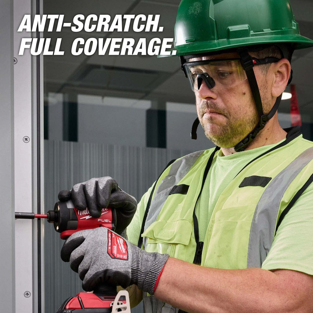 Milwaukee 48-73-2505 Wrap Around Safety Glasses with Clear Anti-Scratch Lenses - 5
