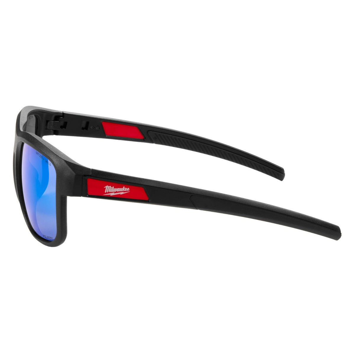 Milwaukee 48-73-2511 Polarized Full Frame Safety Glasses with Removable Side Shields Blue Mirrored Dual Coat Lenses - 4