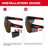 Milwaukee 48-73-2515 Full Frame Safety Glasses with Removable Side Shields and Clear Anti-Scratch Lenses - 12