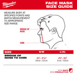 Milwaukee 48-73-4227 1pk 2-layer Red Face Mask - 7