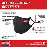 Milwaukee 48-73-4237 1pk 3-layer Performance Face Mask – L/XL - 8