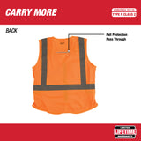 Milwaukee 48-73-5032 High Visibility Orange Safety Vest - L/XL - 7