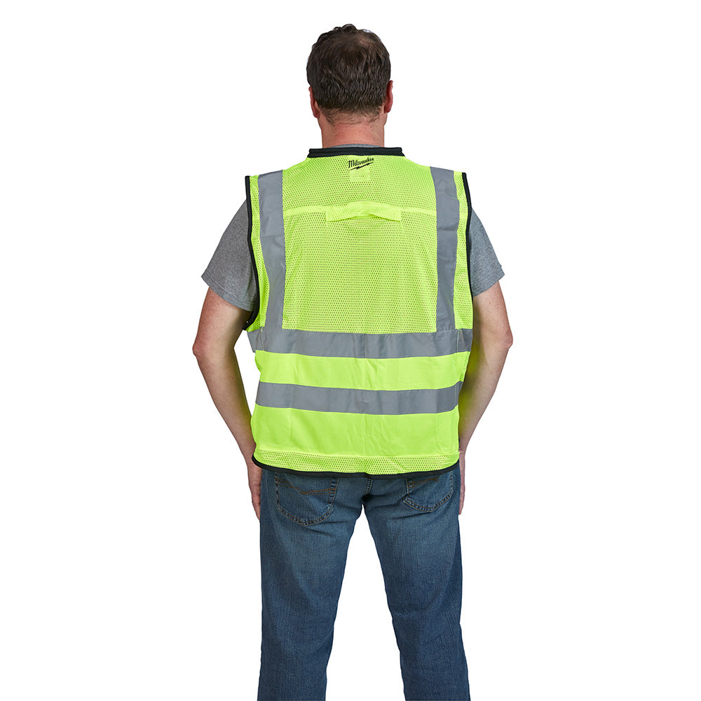 Milwaukee 48-73-5042 High Visibility Yellow Performance Safety Vest - L/XL - 5