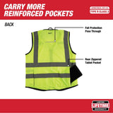 Milwaukee 48-73-5043 High Visibility Yellow Performance Safety Vest - XXL/XXXL - 2