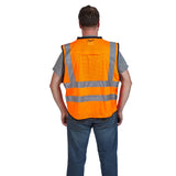 Milwaukee 48-73-5052 High Visibility Orange Performance Safety Vest - L/XL - 4