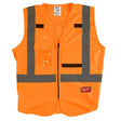 Milwaukee 48-73-5072 High Visibility Orange Safety Vest - L/XL (CSA)
