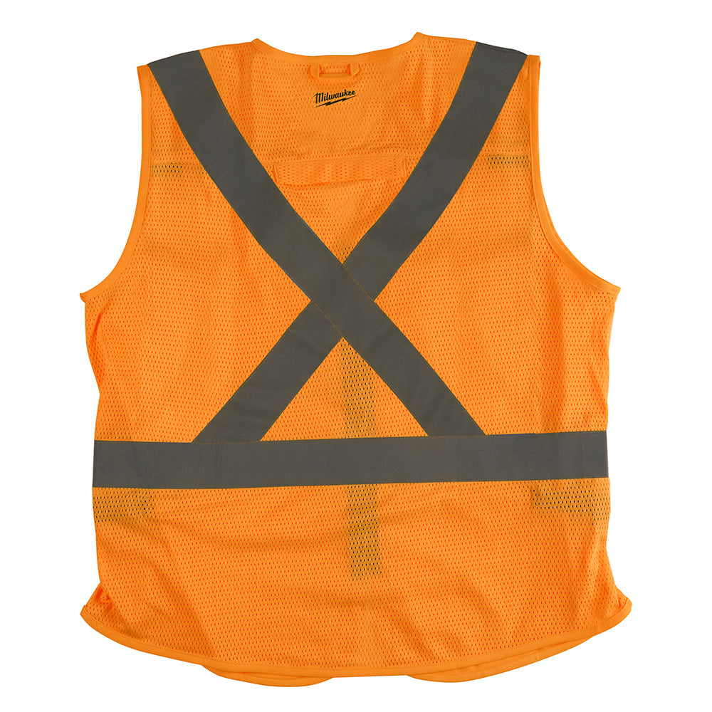 Milwaukee 48-73-5072 High Visibility Orange Safety Vest - L/XL (CSA) - 2