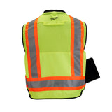 Milwaukee 48-73-5162 Class 2 Surveyor's High Visibility Yellow Safety Vest - L/XL - 3