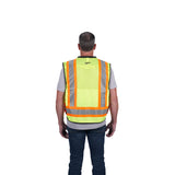 Milwaukee 48-73-5162 Class 2 Surveyor's High Visibility Yellow Safety Vest - L/XL - 5