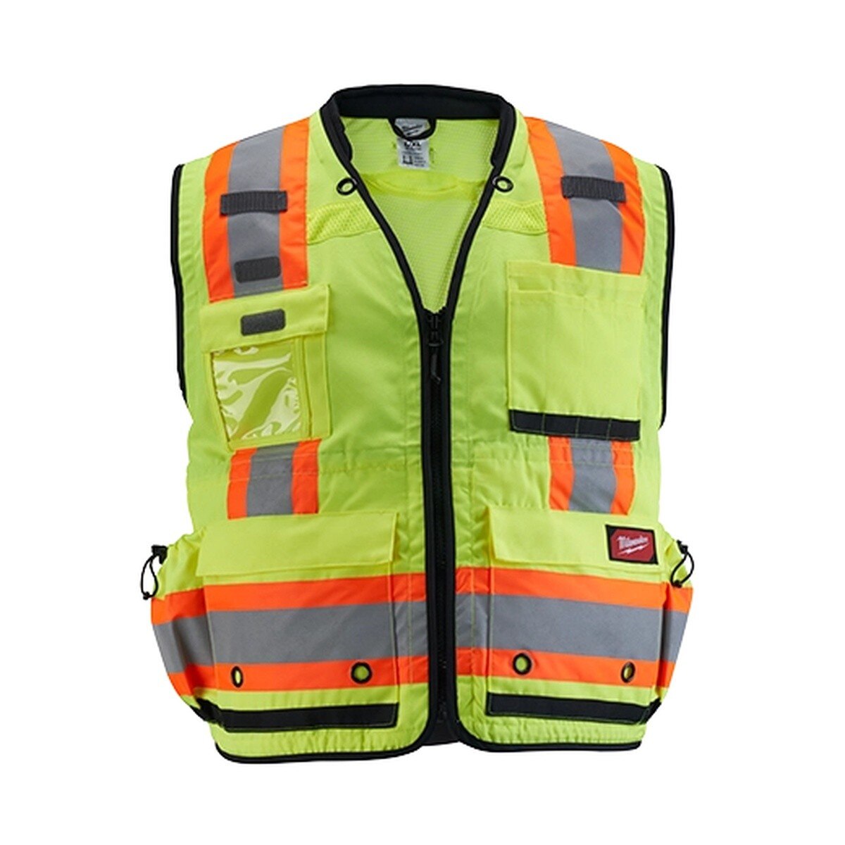 Milwaukee 48-73-5164 Class 2 Surveyor's High Visibility Yellow Safety Vest - 4XL/5XL