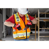 Milwaukee 48-73-5167 Class 2 Surveyors High Visibility Orange Safety Vest 2XL 3XL (1 Pack) - 5