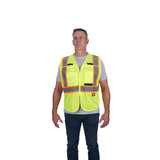 Milwaukee 48-73-5172 Class 2 Breakaway High Visibility Yellow Mesh Safety Vest - L/XL (CSA) - 3