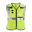 Milwaukee 48-73-5211 AR/FR Cat. 1 Class 2 Breakaway High Visibility Yellow Mesh Safety Vest - S/M