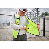 Milwaukee 48-73-5221 AR/FR Cat. 1 Class 3 High Visibility Yellow Mesh Safety Vest - S/M - 9